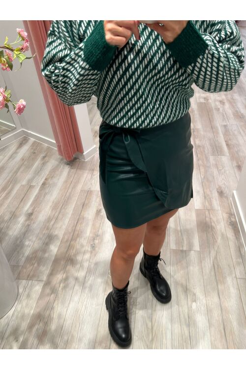 Skirt Leather green